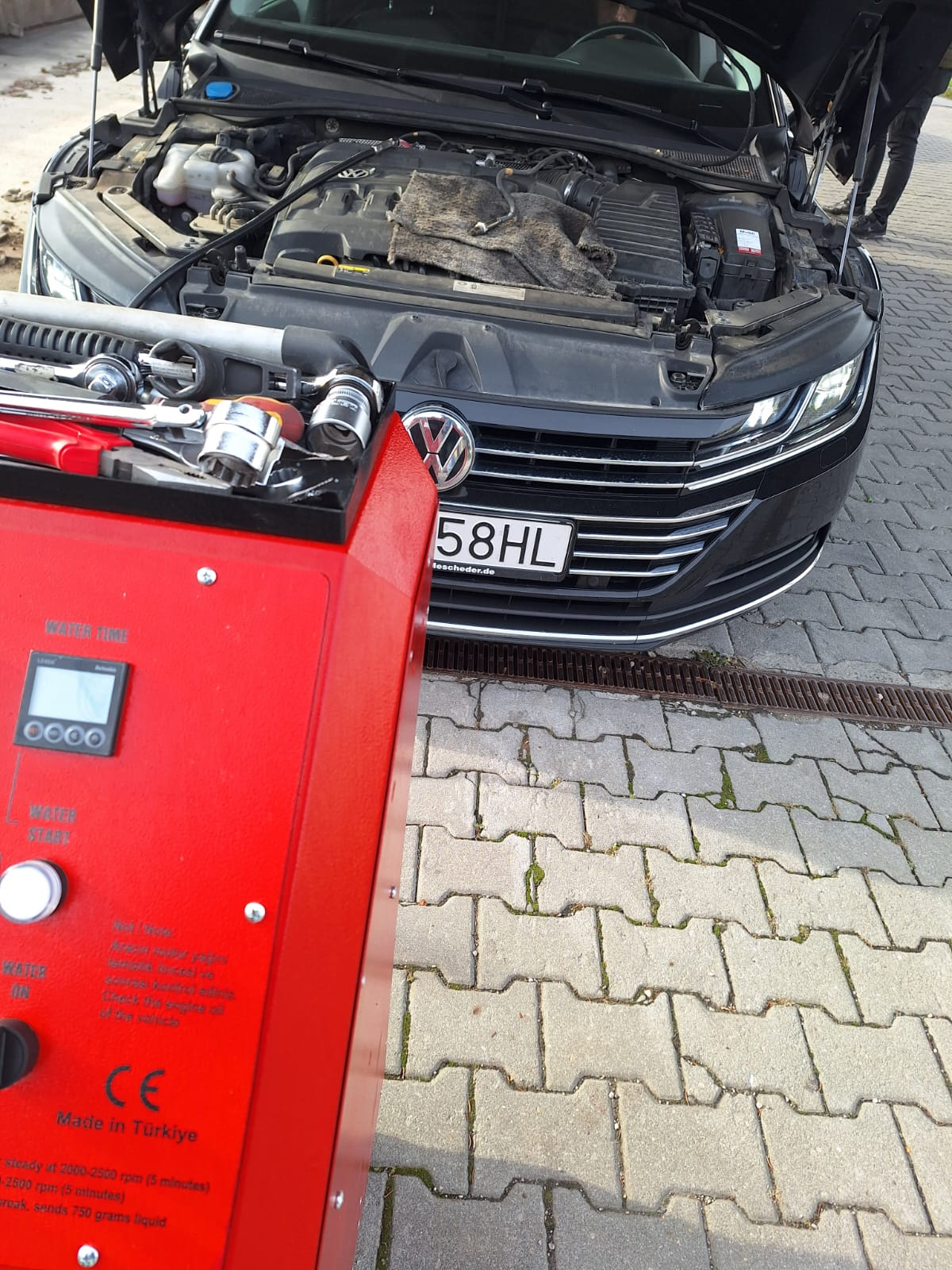 Pripojenie čistiaceho zariadenia k VW Arteon